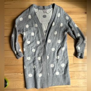 Sincerely Jules Long Polka Dot Cardigan Size M